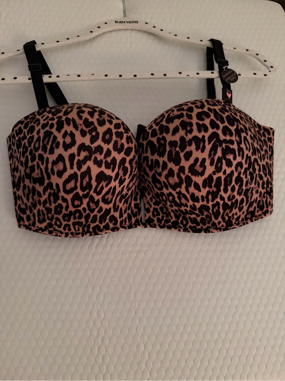 Victoria's Secret Leopard Push-Up Bra with Removable Straps